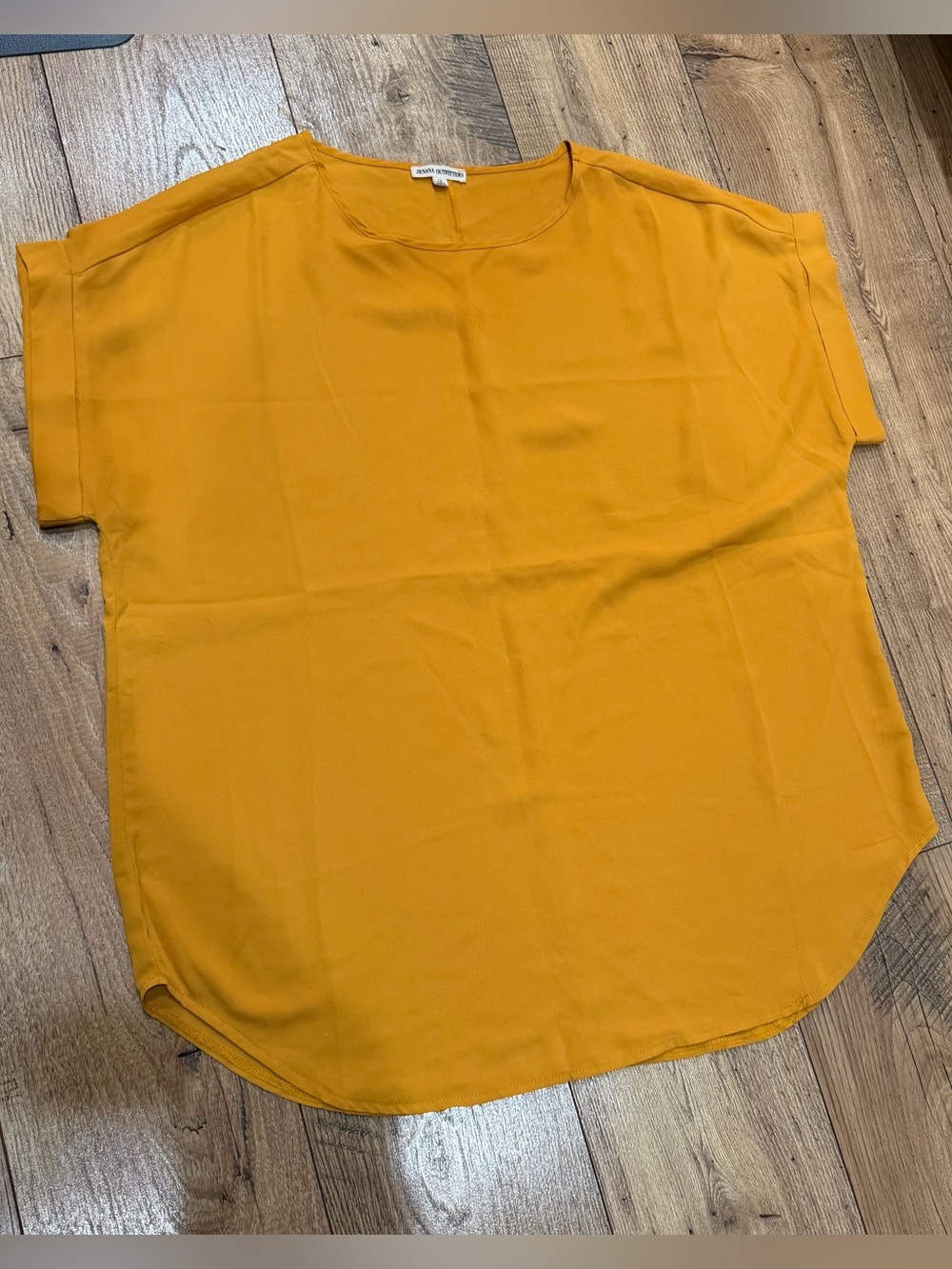 Zenana Outfitters Mustard Yellow Blouse Top Size 1X
